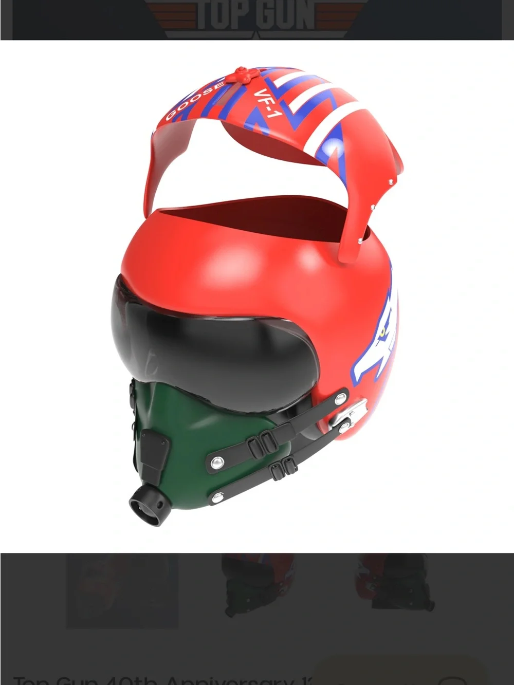 Top Gun 40th Anniversary 130oz Goose Helmet Popcorn Bucket